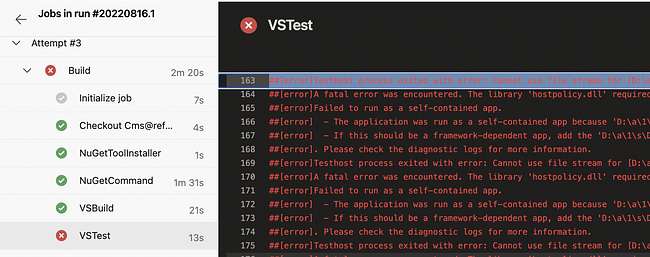 Ok were given, but the tests...